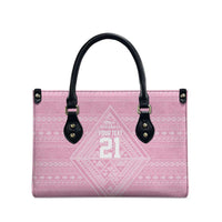 Custom New Zealand Basketball Indigenous Leather Bag - Polynesian Pride