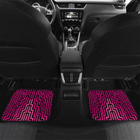 Custom Basketball New Zealand Car Mats Pink Maori Ta Moko Indigenous - Polynesian Pride