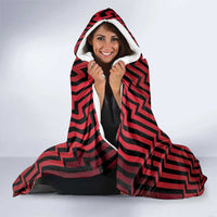 Custom Basketball New Zealand Hooded Blanket Red Maori Ta Moko Indigenous - Polynesian Pride