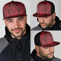 Basketball New Zealand Mesh Trucker Cap Red Maori Ta Moko Indigenous - Polynesian Pride