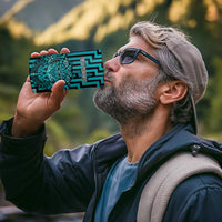 Custom Basketball New Zealand 4 in 1 Can Cooler Tumbler Teal Maori Ta Moko Indigenous - Polynesian Pride