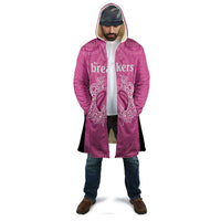 New Zealand Custom Cloak Fire Basketball Maori Tribal Pink - Polynesian Pride