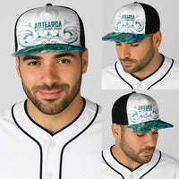 New Zealand Aotearoa Baseball Net Cap Green Maori Papua Shell Indigenous - Polynesian Pride