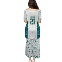 Custom New Zealand Aotearoa Puletasi Green Maori Paua Shell Indigenous - Polynesian Pride