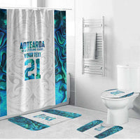 Custom New Zealand Aotearoa Bathroom Set Maori Paua Shell Indigenous - Polynesian Pride