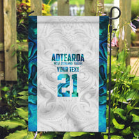 Custom New Zealand Aotearoa Garden Flag Maori Paua Shell Indigenous - Polynesian Pride