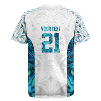 Custom New Zealand Aotearoa Rugby Jersey Maori Paua Shell Indigenous - Polynesian Pride
