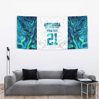 Custom New Zealand Aotearoa Tapestry Maori Paua Shell Indigenous - Polynesian Pride