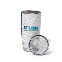 Custom New Zealand Aotearoa Tumbler Cup Maori Paua Shell Indigenous - Polynesian Pride