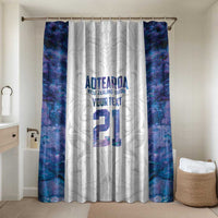 Custom New Zealand Aotearoa Bathroom Set Purple Maori Paua Shell Indigenous - Polynesian Pride