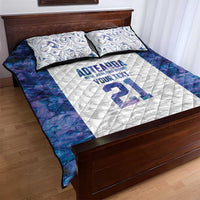 Custom New Zealand Aotearoa Quilt Bed Set Purple Maori Paua Shell Indigenous - Polynesian Pride