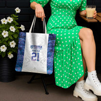 Custom New Zealand Aotearoa Tote Bag Purple Maori Paua Shell Indigenous - Polynesian Pride