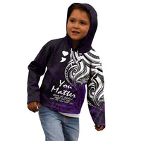 Your Matter Suicide Prevention Kid Hoodie Purple Polynesian Tribal LT9 - Polynesian Pride