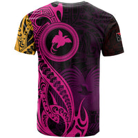 Papua New Guinea Island T Shirt Bird of Paradise with Gold Polynesian Tribal LT9 - Polynesian Pride