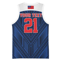 Custom Rugby Toa Samoa Basketball Jersey Samoa mo Samoa Island Warrior Pride - Polynesian Pride