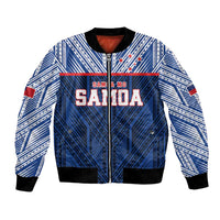 Custom Rugby Toa Samoa Bomber Jacket Samoa mo Samoa Island Warrior Pride - Polynesian Pride