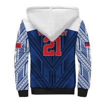 Custom Rugby Toa Samoa Sherpa Hoodie Samoa mo Samoa Island Warrior Pride - Polynesian Pride