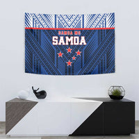 Rugby Toa Samoa Tapestry Samoa mo Samoa Island Warrior Pride - Polynesian Pride