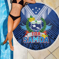 Rugby Toa Samoa Beach Blanket Samoa mo Samoa Strength in Tatau - Polynesian Pride