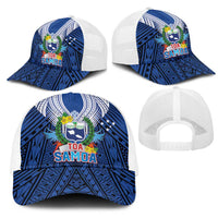 Toa Samoa Rugby Mesh Trucker Cap Samoa mo Samoa Strength in Tatau - Polynesian Pride