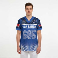Toa Samoa 685 Scrub Top Uso Aso Uma For Life For Samoa - Polynesian Pride