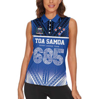 Toa Samoa 685 Women Sleeveless Polo Shirt Uso Aso Uma For Life For Samoa - Polynesian Pride