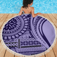 Samoa Siapo Arty Beach Blanket Purple Style LT9 - Polynesian Pride