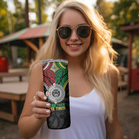 Aotearoa and Cook Islands Mo Te Tiriti Skinny Tumbler New Zealand Honour The Treaty Ake!Ake!Ake! LT9 - Polynesian Pride