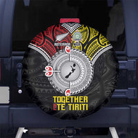 Aotearoa and Niue Mo Te Tiriti Spare Tire Cover New Zealand Honour The Treaty Ake!Ake!Ake!