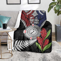 Aotearoa and Samoa Mo Te Tiriti Blanket Tangata Moana Stand with Tangata Whenua