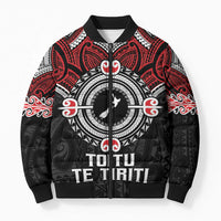 Aotearoa Proud To Be Maori Bomber Puffer Jacket New Zealand Fight Together - Polynesian Pride