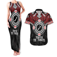 Aotearoa Proud To Be Maori Couples Matching Tank Maxi Dress and Hawaiian Shirt New Zealand Fight Together