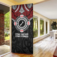 Aotearoa Proud To Be Maori Door Cover New Zealand Fight Together - Polynesian Pride