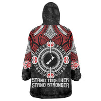 Aotearoa Proud To Be Maori Wearable Blanket Hoodie New Zealand Fight Together