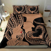 Personalised Valentines Day Romantic Lovers Bedding Set LT9 - Polynesian Pride