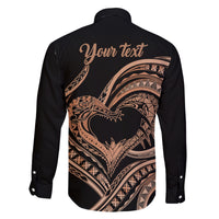 Personalised Valentines Day Romantic Lovers Family Matching Off Shoulder Short Dress and Hawaiian Shirt LT9 - Polynesian Pride