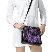 Polynesia Valentines Day Forever In My Heart Tattoo Shoulder Handbag Purple Style LT9 - Polynesian Pride