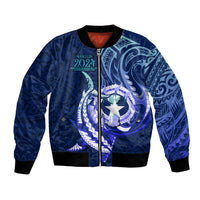 Personalised Northern Mariana Islands Bomber Jacket Commonwealth Day 2024 LT9 Unisex Ocean Blue - Polynesian Pride