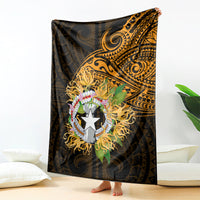 Northern Mariana Islands Ylang-ylang Mwarmwar Blanket Polynesian Gold Style