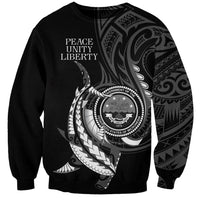 Personalised FSM Culture Day Sweatshirt Hammerhead Shark Tribal 2024 LT9 Unisex Black - Polynesian Pride