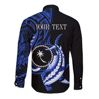 Personalised Chuuk FSM Culture Day Long Sleeve Button Shirt Hammerhead Shark Tattoo 2024 LT9 - Polynesian Pride