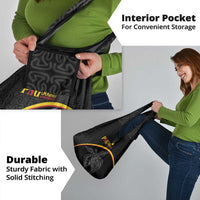 Papua New Guinea 50th Independence Day Grocery Bag Simple Oro Tapa Pattern - Polynesian Pride