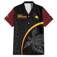 Papua New Guinea 50th Independence Day Hawaiian Shirt Simple Oro Tapa Pattern - Polynesian Pride
