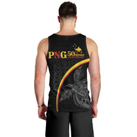 Papua New Guinea 50th Independence Day Men Tank Top Simple Oro Tapa Pattern - Polynesian Pride