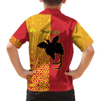 Papua New Guinea Oro Tapa Personalised Family Matching Puletasi and Hawaiian Shirt Simple Bird of Paradise Style - Polynesian Pride