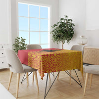 Papua New Guinea Oro Tapa Personalised Tablecloth Simple Bird of Paradise Style - Polynesian Pride