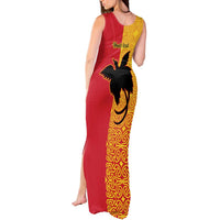 Papua New Guinea Oro Tapa Personalised Tank Maxi Dress Simple Bird of Paradise Style - Polynesian Pride