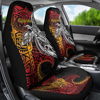 Papua New Guinea Sepik Personalised Car Seat Cover PNG Bird of Paradise Tattoo LT9 - Polynesian Pride