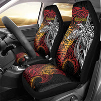 Papua New Guinea Sepik Personalised Car Seat Cover PNG Bird of Paradise Tattoo LT9 - Polynesian Pride