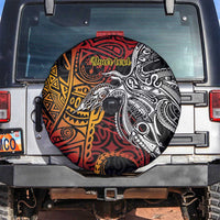 Papua New Guinea Sepik Personalised Spare Tire Cover PNG Bird of Paradise Tattoo - Polynesian Pride